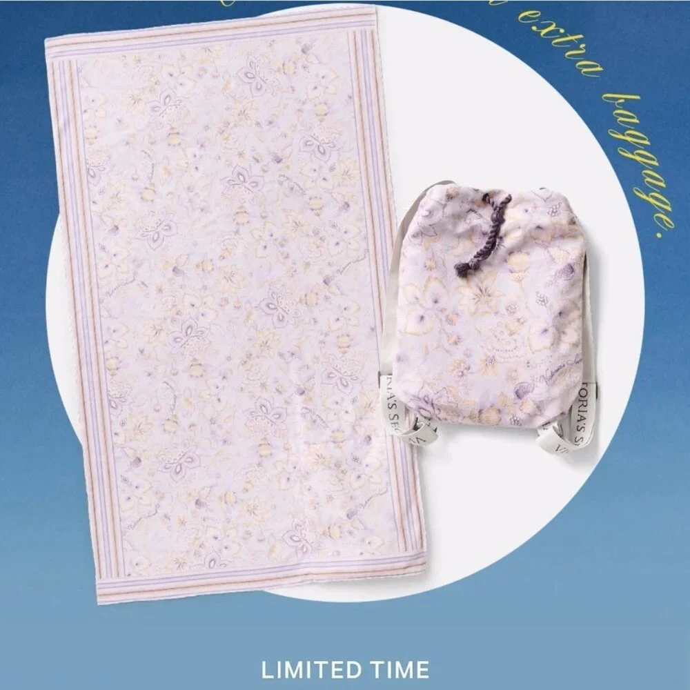 Victoria’s Secret 2 IN 1 TOWEL BACKPACK - Violet Floral - 27046142